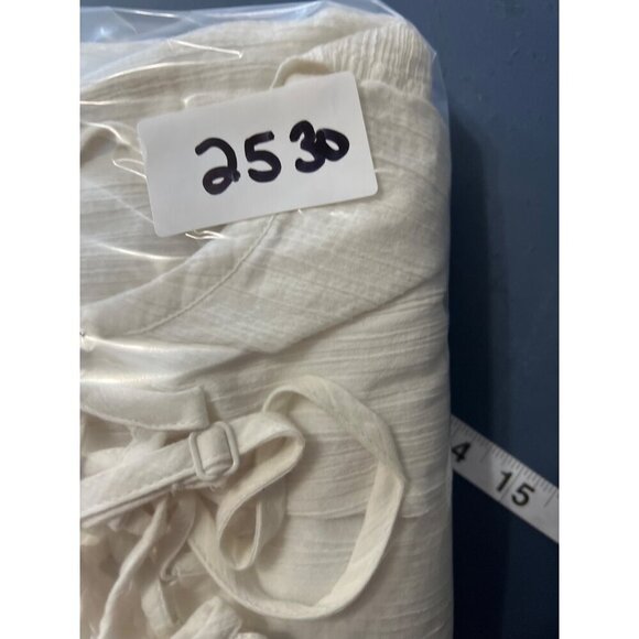 Old Navy Beachy Sundress Large Lattice Detail Event White Graduation Resort - Picture 10 of 10